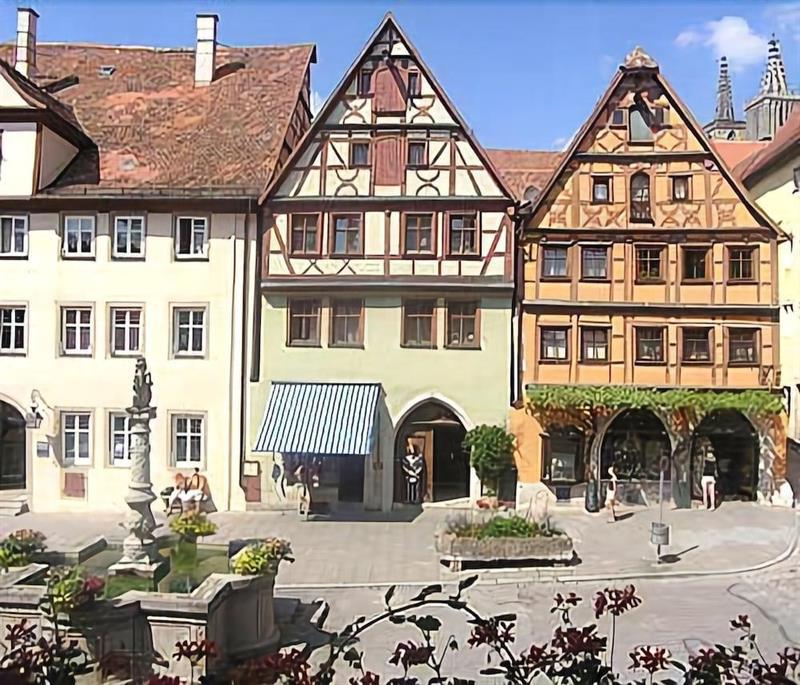 Historik Hotel Gotisches Haus Garni Rothenburg ob der Tauber Extérieur photo